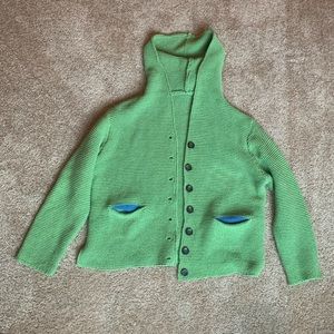 Green Knit Cardigan